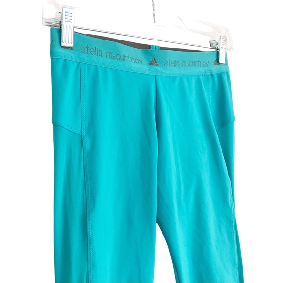 NWOT Adidas by Stella McCartney | Athletic Leggings with Ankle Zippers and Mesh - Picture 2 of 10